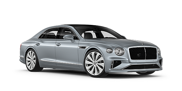 Bentley Budapest New Bentley Flying Spur sedan front three quarter in Silverlake paint