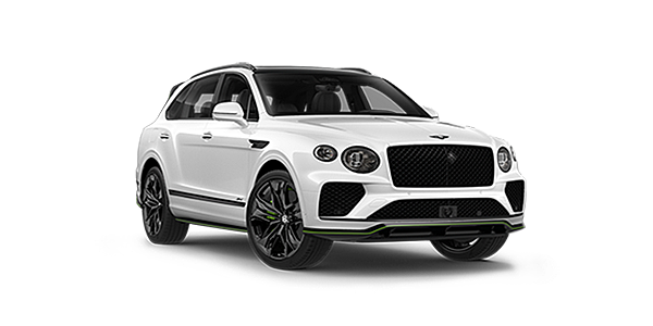 Bentley Budapest Bentley Bentayga Speed SUV in Snow Quartz Pearlescent by Mulliner white paint