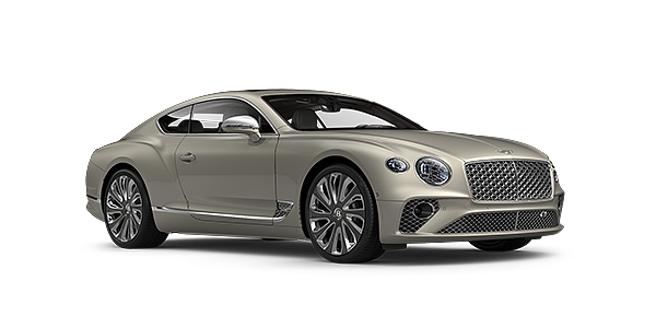 Bentley Budapest Bentley GT Mulliner coupe in White Sand paint front 34