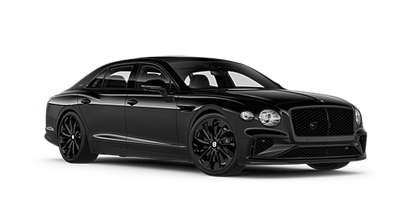 Bentley Budapest Bentley New Flying Spur Black Edition front three quarter in Onyx paint